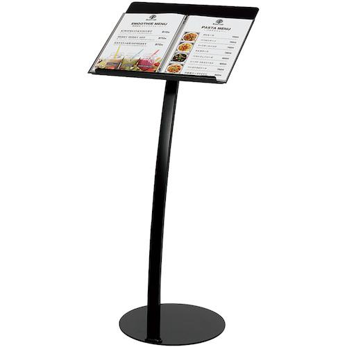 ■グリーンクロス アルモード メニュースタンド 2368 A3ヨコ ブラック〔品番:6300048041〕【6141989:0】[送料別途見積り][法人・事業所限定][外直送][店頭受取不可]