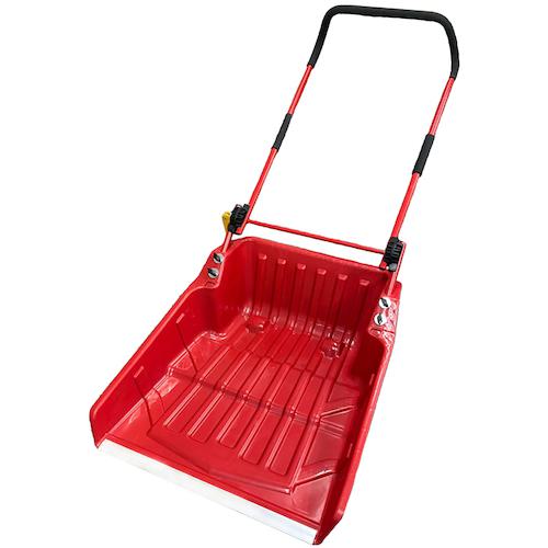 ■緑十字 折りたたみスノーダンプ 赤 605&times;710mm〔品番:374142〕【6145064:0】[送料別途見積り][法人・事業所限定][外直送][店頭受取不可]｜ホームセンターバロー　店