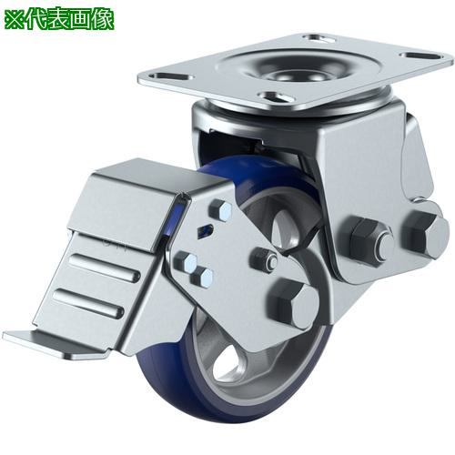 ■ユーエイ プレート式 自在 キャスター プレミアムウレタン 車輪径150mm ストッパー付き SKYタイプ SKY-2S-S型 取付寸法94&times;94(87&times;87)〔品番:SKY2S150APUSB2〕【6180112:0】[送料別途見積り][掲外取寄][店頭受取不可]｜ホームセンターバロー　店