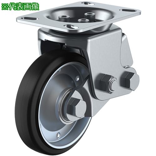 ■ユーエイ プレート式 固定 クッションキャスター 耐摩耗ゴム 車輪径150mm SKYタイプ SKY-2R型 取付寸法112×50(100×56)〔品番:SKY2R150WFARB2〕【6183420:0】[送料別途見積り][掲外取寄][店頭受取不可]