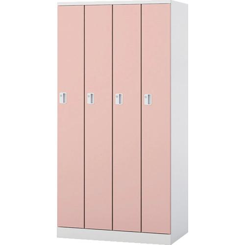 ■NAIKI ロッカー 4人用 GL型 扉:ライトピンク/本体:クリアーホワイト〔品番:GL4SLPI〕【6202217:0】[送料別途見積り][法人・事業所限定][直送][店頭受取不可]｜ホームセンターバロー　店