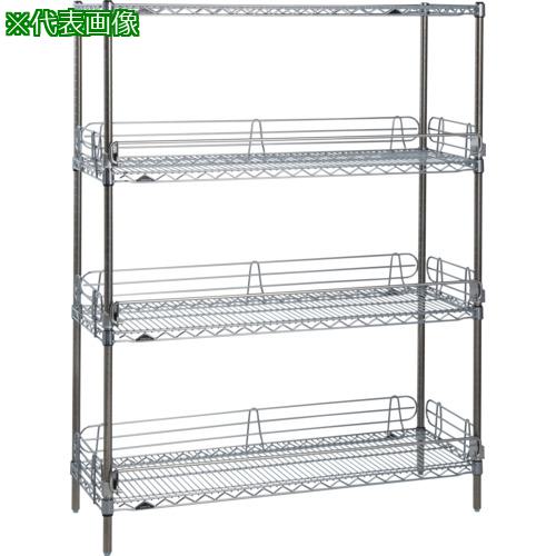 ■ERECTA エレクターシェルフ スーパーシリーズ 落下防止ワイヤーシェルフ W1518mm×D460mm×H2197mm 5段〔品番:MS1520P2200W5L4〕【6225939:0】[送料別途見積り][法人・事業所限定][外直送][店頭受取不可]