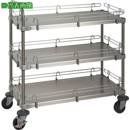 ■ERECTA スーパーシリーズ 落下防止カート I型 304ソリッドシェルフ W759mmxD461mmxH1071mm〔品番:RC1MSS760SB〕【6229072:0】[法人・事業所限定][直送元][店頭受取不可]｜ホームセンターバロー　店