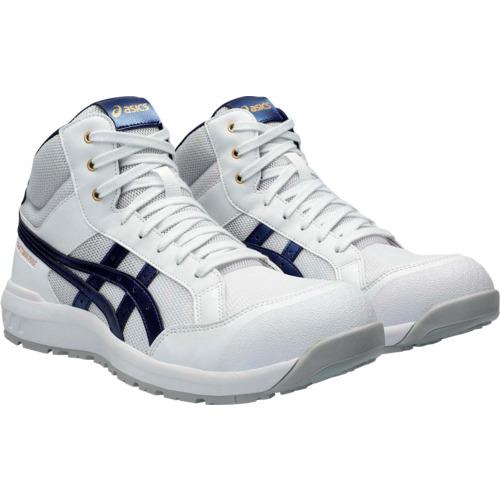 ■ASICS ウィンジョブ CP218 ホワイト/ピーコート 23.0cm〔品番:1273A091.10123.0〕【6230002:0】[店頭受取不可]