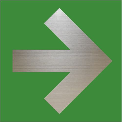 ■光 キャリエーター+ステンレス 矢印 緑〔品番:FS23211〕【6236483:0】[送料別途見積り][掲外取寄][店頭受取不可]