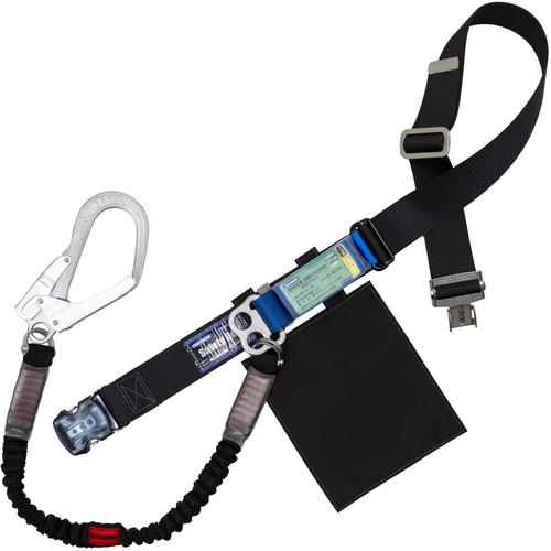 ■TSUYORON 胴ベルト型墜落制止用器具(伸縮タイプ)ノビロン(BK) 黒 LLサイズ ベルト幅50MM×1600MM 130KG対応型 ワンタッチバックル仕様〔品番:TBNVOT593BLKBKLL130KGJANBP〕【6275757:0】[送料別途見積り][法人・事業所限定][掲外取寄][店頭受取不可]
