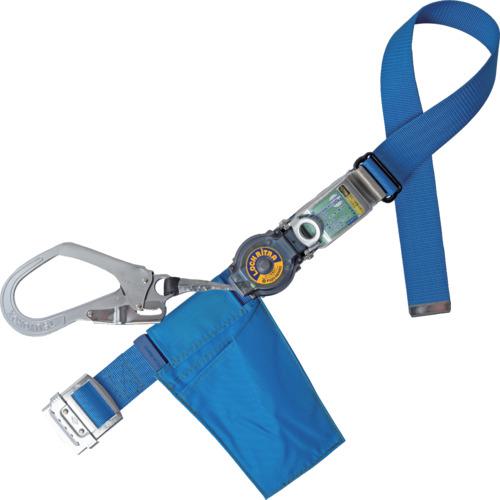 ■TSUYORON 胴ベルト型墜落制止用器具(巻取タイプ)ロック機構付き ロックリトラ 青 Lサイズ 幅50MM×長さ1400MM〔品番:TBLRN599BL4LJANBP〕【6286656:0】[送料別途見積り][法人・事業所限定][掲外取寄][店頭受取不可]