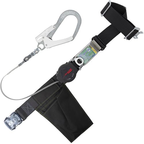 ■TSUYORON 胴ベルト型墜落制止用器具(巻取タイプ)ロック機構付き ワン・ハンドリトライト 黒 Sサイズ 幅50MM&times;長さ1100MM ワンタッチバックル仕様〔品番:TBORLOT593SVBLKSJANBP〕【6286680:0】[送料別途見積り][法人・事業所限定][掲外取寄][店頭受取不可]｜ホームセンターバロー　店
