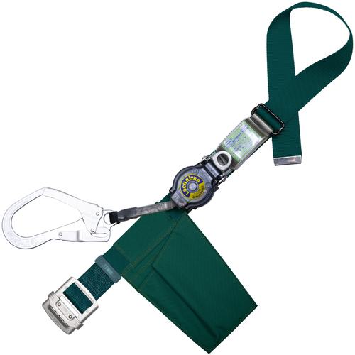 ■TSUYORON 胴ベルト型墜落制止用器具(巻取タイプ)ロック機構付き ロックリトライト 青緑 Sサイズ 幅50MM×長さ1100MM〔品番:TBLRL593BGSJANBX〕【6286720:0】[送料別途見積り][法人・事業所限定][掲外取寄][店頭受取不可]