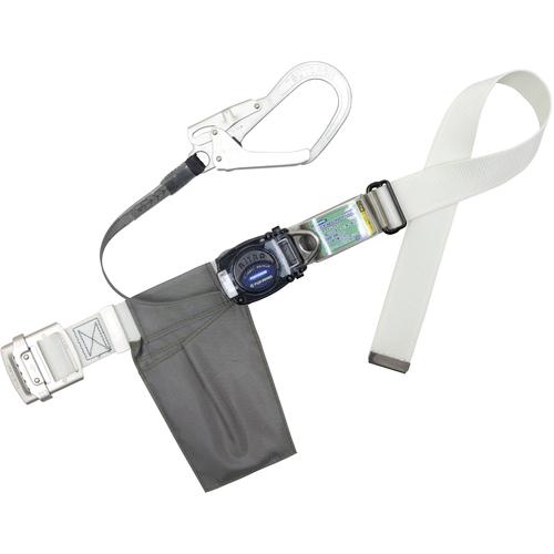 ■TSUYORON 胴ベルト型墜落制止用器具(巻取タイプ)ロック機構なし リトライト 白 Mサイズ 幅50MM&times;長さ1200MM〔品番:TBRL593WMJANBP〕【6288234:0】[送料別途見積り][法人・事業所限定][掲外取寄][店頭受取不可]｜ホームセンターバロー　店
