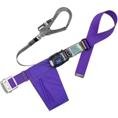 ■TSUYORON 胴ベルト型墜落制止用器具(巻取タイプ)ロック機構なし リトラ 紫 Mサイズ 幅50MM×長さ1200MM〔品番:TBRN599KPMJANBP〕【6288237:0】[送料別途見積り][法人・事業所限定][掲外取寄][店頭受取不可]