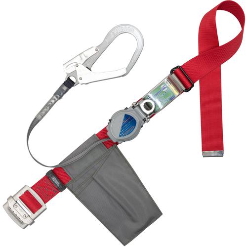 ■TSUYORON 胴ベルト型墜落制止用器具(巻取タイプ)ロック機構付き 2WAYリトライト 赤 Mサイズ 幅50MM×長さ1200MM〔品番:TBTRL593RMJANBX〕【6288280:0】[送料別途見積り][法人・事業所限定][掲外取寄][店頭受取不可]