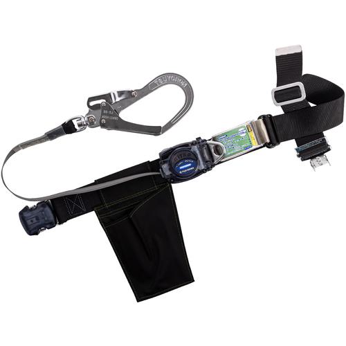 ■TSUYORON 胴ベルト型墜落制止用器具(巻取タイプ)ロック機構なし リトラ 黒 Mサイズ 幅50MM×長さ1200MM ワンタッチバックル仕様〔品番:TBRNOT599KBLKMJANBP〕【6288281:0】[送料別途見積り][法人・事業所限定][掲外取寄][店頭受取不可]
