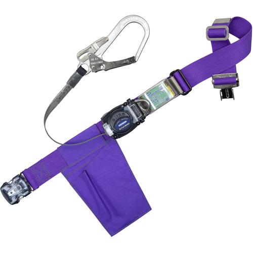 ■TSUYORON 胴ベルト型墜落制止用器具(巻取タイプ)ロック機構なし リトラ 紫 Mサイズ 幅50MM×長さ1200MM ワンタッチバックル仕様〔品番:TBRNOT590PMJANBP〕【6288286:0】[送料別途見積り][法人・事業所限定][掲外取寄][店頭受取不可]