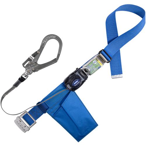 ■TSUYORON 胴ベルト型墜落制止用器具(巻取タイプ)ロック機構なし リトラ 青 Mサイズ 幅50MM×長さ1200MM〔品番:TBRN599KBL4MJANBP〕【6288290:0】[送料別途見積り][法人・事業所限定][掲外取寄][店頭受取不可]