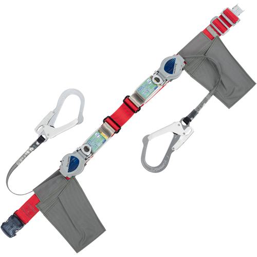■TSUYORON 胴ベルト型墜落制止用器具(巻取タイプ)ランヤード2丁掛け仕様 ロック機構付き2WAYリトラ 赤 Lサイズ 幅50MM×長さ1400MM〔品番:TBTRL2OT593TRLTRLJANBX〕【6289821:0】[送料別途見積り][法人・事業所限定][掲外取寄][店頭受取不可]
