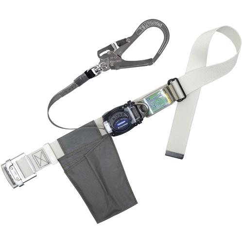 ■TSUYORON 胴ベルト型墜落制止用器具(巻取タイプ)ロック機構なし リトラ 白 Lサイズ 幅50MM×長さ1400MM〔品番:TBRN599KWLJANBP〕【6289906:0】[送料別途見積り][法人・事業所限定][掲外取寄][店頭受取不可]