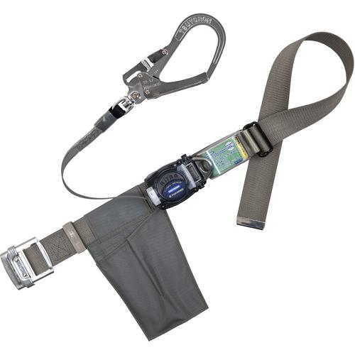 ■TSUYORON 胴ベルト型墜落制止用器具(巻取タイプ)ロック機構なし リトラ シルバー Lサイズ 幅50MM×長さ1400MM〔品番:TBRN599KSL1LJANBP〕【6291425:0】[送料別途見積り][法人・事業所限定][掲外取寄][店頭受取不可]