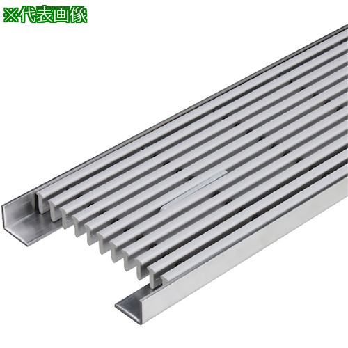 ■カネソウ 樹脂製グレーチング 縦目タイプ 屋内用 把手付 グレー〔品番:PVA13520GRAYTOTTETSUKI〕【6293705:0】[法人・事業所限定][外直送元][店頭受取不可]｜ホームセンターバロー　店