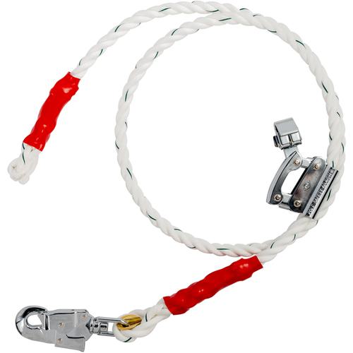 ■TSUYORON ワークポジショニング用器具用ロープ金具 FC-512-W ビニロン 三つ打ち ワイヤ芯入り 直径16mm×長さ2100mm〔品番:WPFC512WJANBX〕【6294653:0】[送料別途見積り][法人・事業所限定][掲外取寄][店頭受取不可]