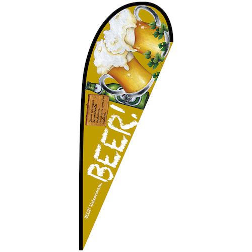 ■グリーンクロス のぼり Pバナー大 BEER No.64318 W1250×H3300〔品番:6300048970〕【6296563:0】[送料別途見積り][法人・事業所限定][外直送][店頭受取不可]