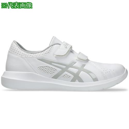 ■ASICS NURSEWALKER203 ホワイト×ピエドモントグレー 25.0cm〔品番:1271A032.10225.0〕【6297134:0】[店頭受取不可]