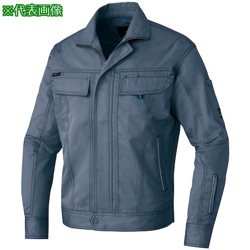 ■アイトス 作業着 長袖ブルゾン(男女兼用)AZ60501 アイアンブルー 6L〔品番:AZ605010866L〕【6297402:0】[送料別途見積り][掲外取寄][店頭受取不可]