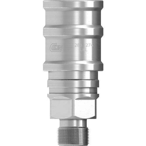 ■CEJN ウルトラフローカップリング(ソケット)呼径5mm ステンレス製 G3/8オネジ EPDM〔品番:102881274〕【6339319:0】[送料別途見積り][法人・事業所限定][掲外取寄][店頭受取不可]