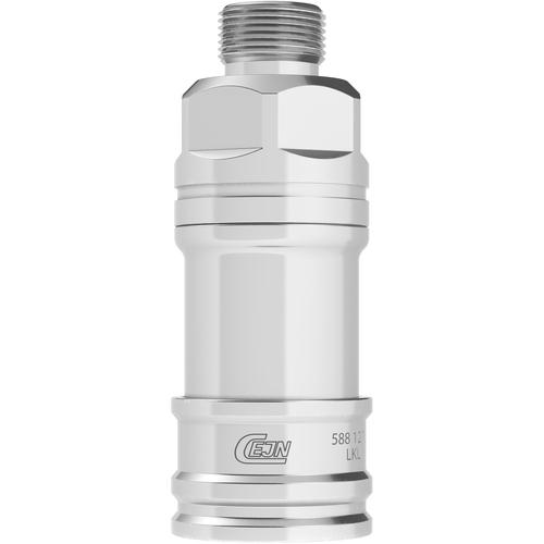■CEJN ウルトラフローカップリング(ソケット)呼径12mm ステンレス製 G1/2オネジ EPDM〔品番:105881275〕【6339401:0】[送料別途見積り][法人・事業所限定][掲外取寄][店頭受取不可]｜ホームセンターバロー　店