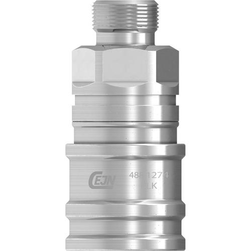 ■CEJN ウルトラフローカップリング(ソケット)呼径8mm ステンレス製 G3/8オネジ EPDM〔品番:104881274〕【6340931:0】[送料別途見積り][法人・事業所限定][掲外取寄][店頭受取不可]