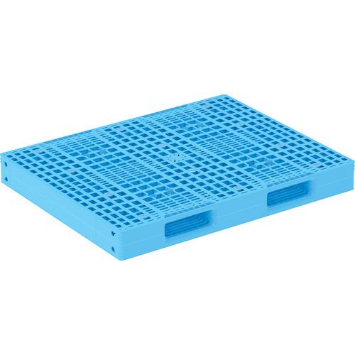 ■サンコー プラスチックパレット 815430 パレットR2-1114-6 ライトブルー〔品番:81543001BL510〕【6345775:0】[送料別途見積り][法人・事業所限定][外直送][店頭受取不可] 21,622円