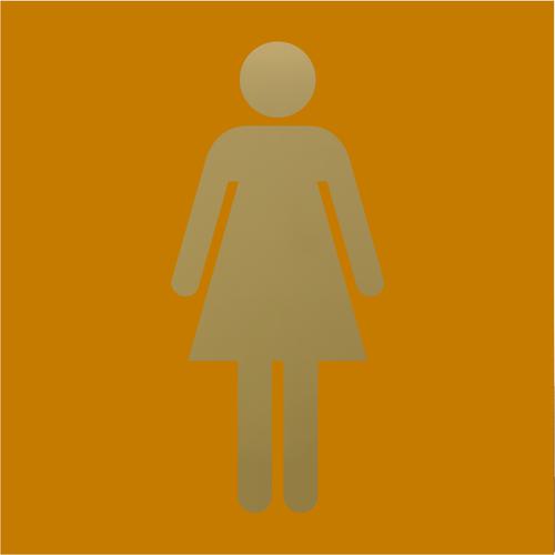 ■光 キャリエーター ステンレスチタンゴールド 女性マーク オレンジ〔品番:TG3314〕【6431413:0】[送料別途見積り][掲外取寄][店頭受取不可]
