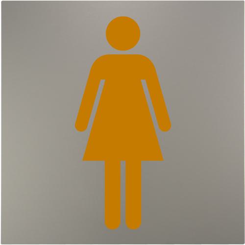 ■光 キャリエーター アルミアルマイト仕上げ 女性マーク オレンジ〔品番:LA63227〕【6436206:0】[送料別途見積り][掲外取寄][店頭受取不可]