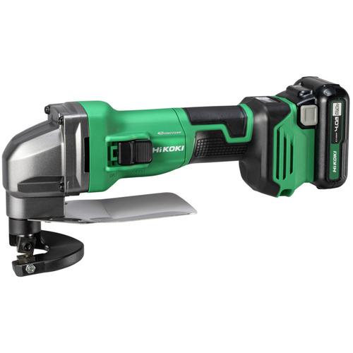 ■HiKOKI 板金用切断機 コードレスシャー CE12DA形 4.0Ah〔品番:CE12DALS〕【6464597:0】[送料別途見積り][掲外取寄][店頭受取不可]