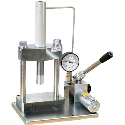 ■エヌピーエー プレス機 コンパクトプレス手動式100kN〔品番:PCH100〕【6466922:0】[送料別途見積り][法人・事業所限定][直送][店頭受取不可]