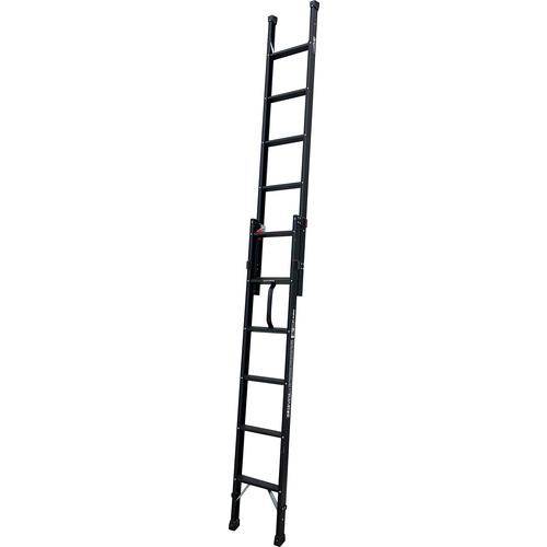 ■アルインコ ハンディロックラダー ブラックカラー 2.00~3.40m 最大使用質量100kg〔品番:ANP34B〕【6510427:0】[送料別途見積り][法人・事業所限定][外直送][店頭受取不可]｜ホームセンターバロー　店
