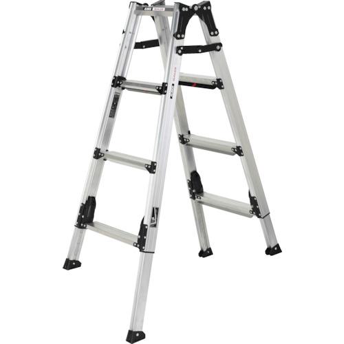 ■アルインコ 上部操作式伸縮脚付はしご兼用脚立 GAUDI STANDARD(ガウディ スタンダード)120CM 最大使用質量100KG〔品番:GUS120J〕【6511617:0】[法人・事業所限定][外直送元][店頭受取不可]
