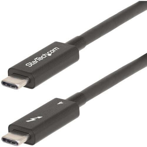 ■StarTech Thunderbolt 4ケーブル/2m/8K60Hz/40Gbps/100W PD/USB4 USB-C互換/映像出力〔品番:A40G2MBTB4CABLE〕【6527562:0】[法人・事業所限定][外直送元][店頭受取不可]