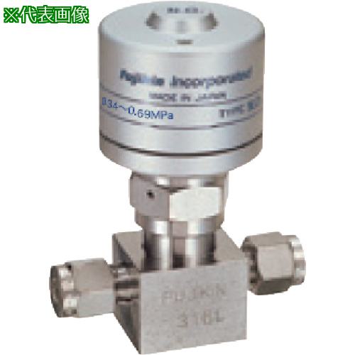 ■Fujikin SUS鋼製自動ベローズバルブ_1MPa_FP-91〔品番:FP9112.7PAA〕【6538364:0】[送料別途見積り][法人・事業所限定][外直送][店頭受取不可]