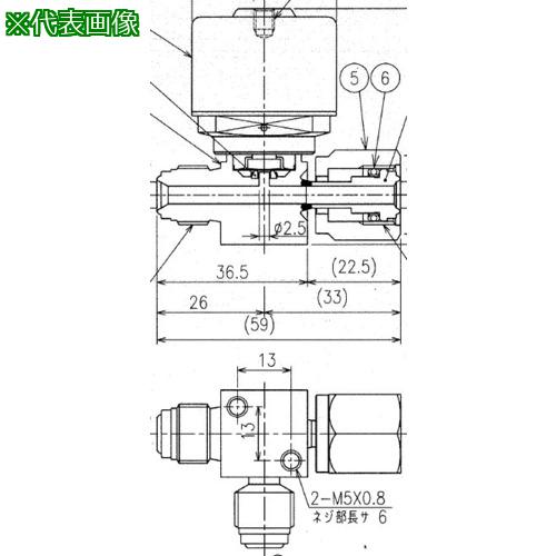 ■Fujikin SUS鋼製自動3方ダイレクトダイヤフラムバルブ_1MPa_FPR-NSDTB-71〔品番:FPRNSDTB716.35UP〕【6541478:0】[送料別途見積り][法人・事業所限定][外直送][店頭受取不可]