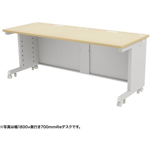 ■SANWA eデスク(薄い木目)W1800&times;D800&times;H700〔品番:EDSK18080LM〕【6544758:0】[送料別途見積り][法人・事業所限定][外直送][店頭受取不可]｜ホームセンターバロー　店