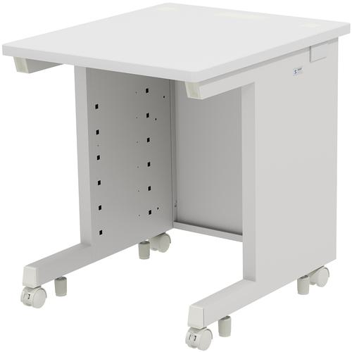 ■SANWA eデスク(ホワイト)W600×D700×H700〔品番:EDSK6070W〕【6546406:0】[送料別途見積り][法人・事業所限定][直送][店頭受取不可]