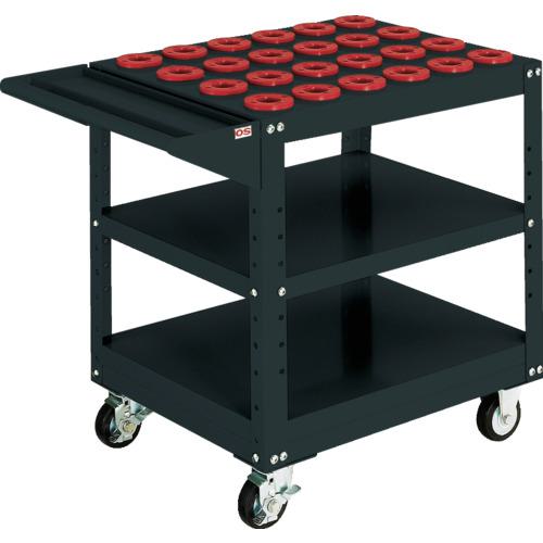 ■OS ツーリングワゴン 棚1段タイプ(ブラック)間口693mm 奥行550mm 高さ790mm NT40・BT40用〔品番:WN4024B〕【6547855:0】[法人・事業所限定][直送元][店頭受取不可]｜ホームセンターバロー　店