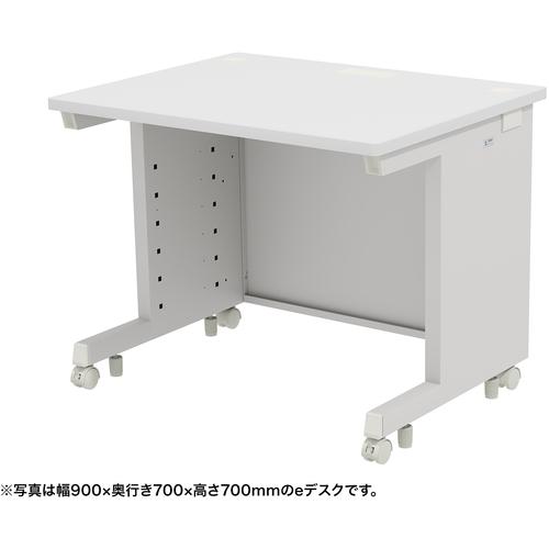 ■SANWA eデスク(ホワイト)W950×D800×H720〔品番:EDSK9580W72〕【6552671:0】[送料別途見積り][法人・事業所限定][外直送][店頭受取不可]