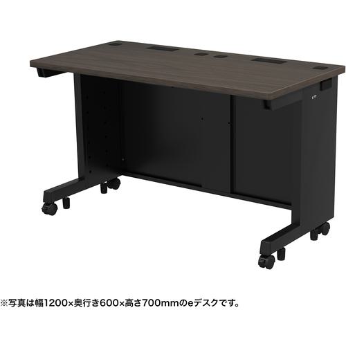 ■SANWA eデスク(濃い木目)W1200&times;D600&times;H720〔品番:EDSK12060M72〕【6552679:0】[送料別途見積り][法人・事業所限定][外直送][店頭受取不可]｜ホームセンターバロー　店