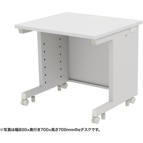 ■SANWA eデスク(ホワイト)W850×D800×H720〔品番:EDSK8580W72〕【6554278:0】[送料別途見積り][法人・事業所限定][外直送][店頭受取不可]