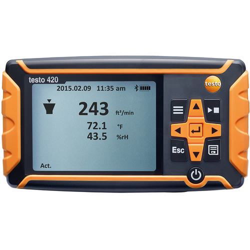■TESTO 差圧計 testo 420 dP 微差圧計〔品番:05600420〕【6573671:0】[送料別途見積り][法人・事業所限定][直送][店頭受取不可]