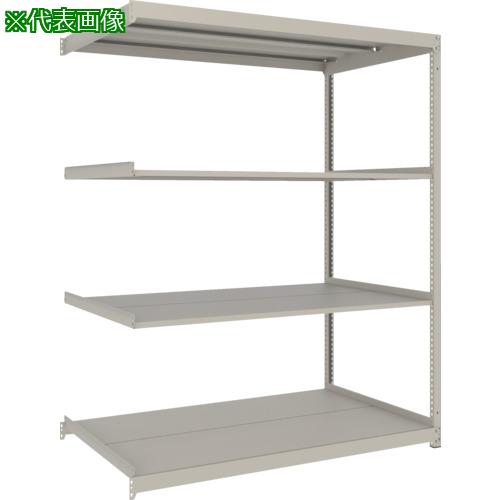 ■TRUSCO スチールラック 薄板ラック(棚板分割タイプ、耐荷重100Kg)1800&times;875&times;H1800 4段連結 ネオグレー〔品番:UL6694B〕【6577108:0】[店頭受取不可]｜ホームセンターバロー　店