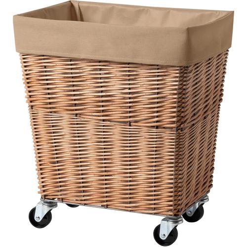 ■グリーンクロス 脱衣かご WILLOW LAUNDRY BASKET With CASTER 34L BE〔品番:6300054606〕【6584123:0】[送料別途見積り][法人・事業所限定][外直送][店頭受取不可]
