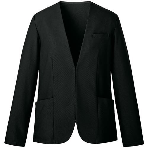 ■GROW ノーカラージャケット レディース 事務服 ブラック 11〔品番:GJAL2401B911〕【6585437:0】[送料別途見積り][掲外取寄][店頭受取不可]｜ホームセンターバロー　店